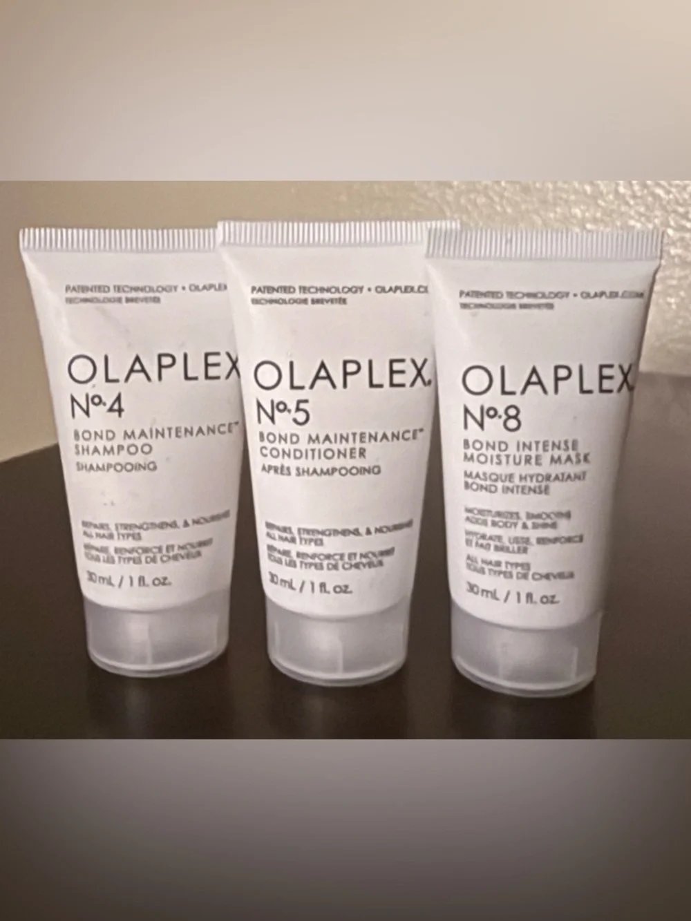 Olaplex Mini Set No.4 No.5 No.8 | Travel Size Hair Repair Bundle | Maintenance